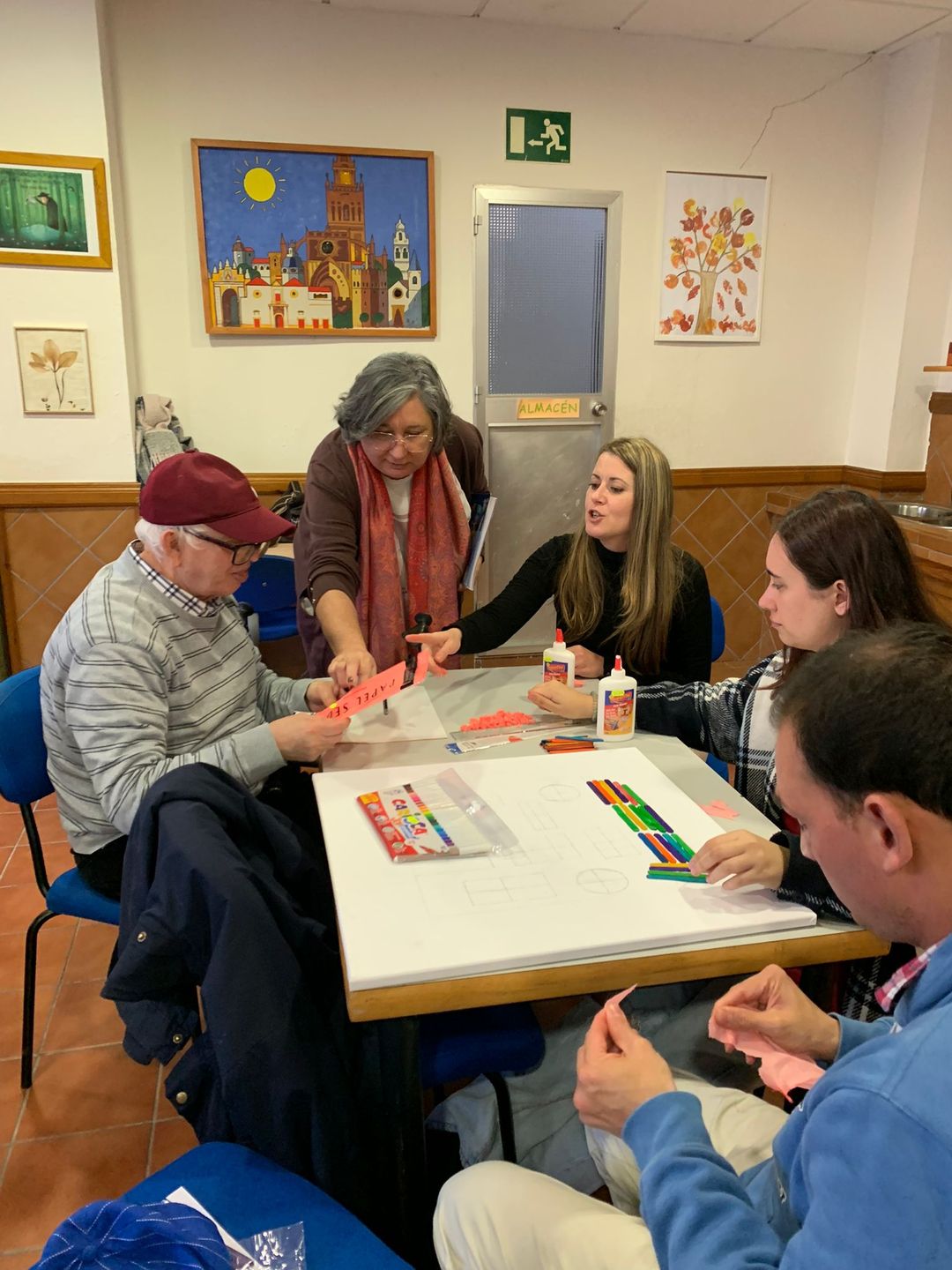 CON NUESTRAS VOLUNTARIAS EN SANTIPONCE.